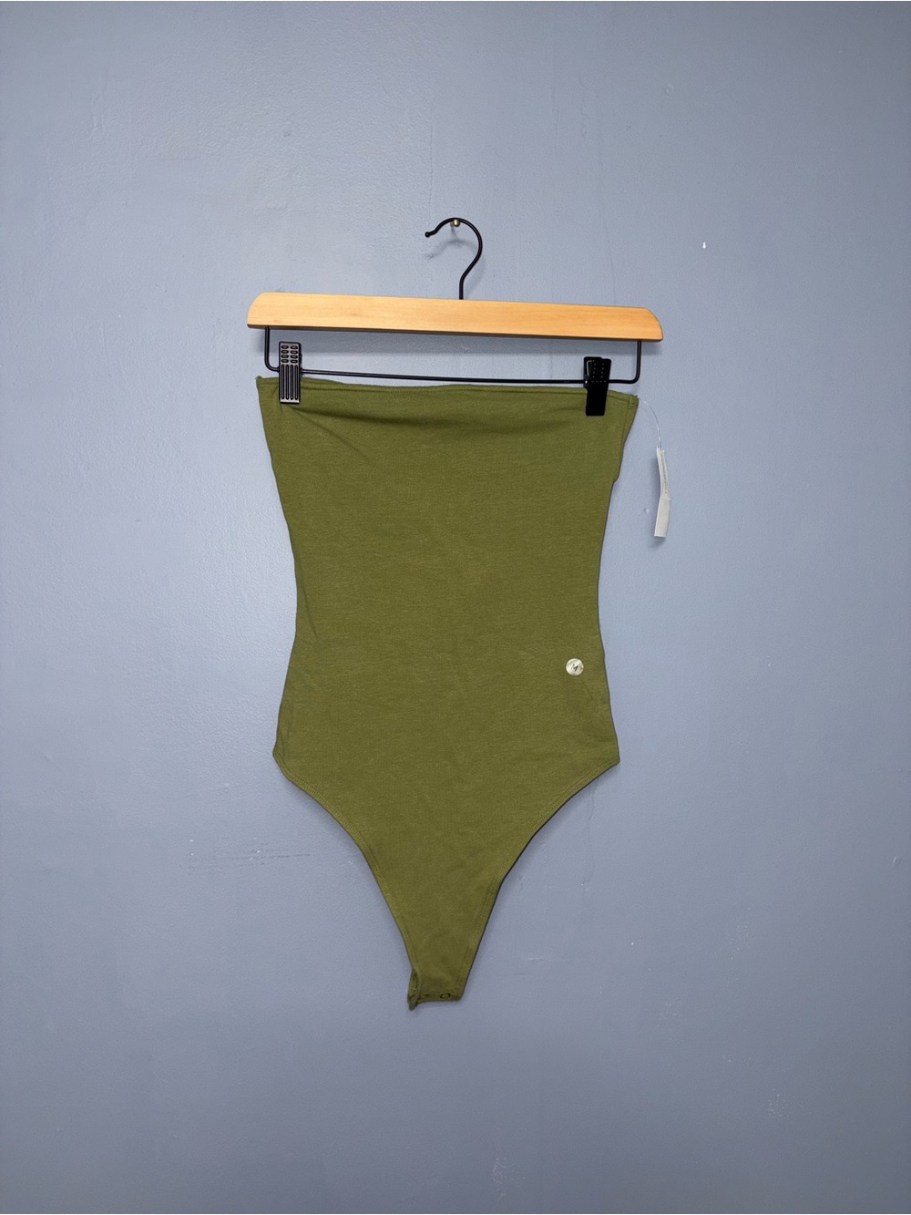 American Eagle | Green Strapless Keyhole Back Bodysuit (New With Tags)